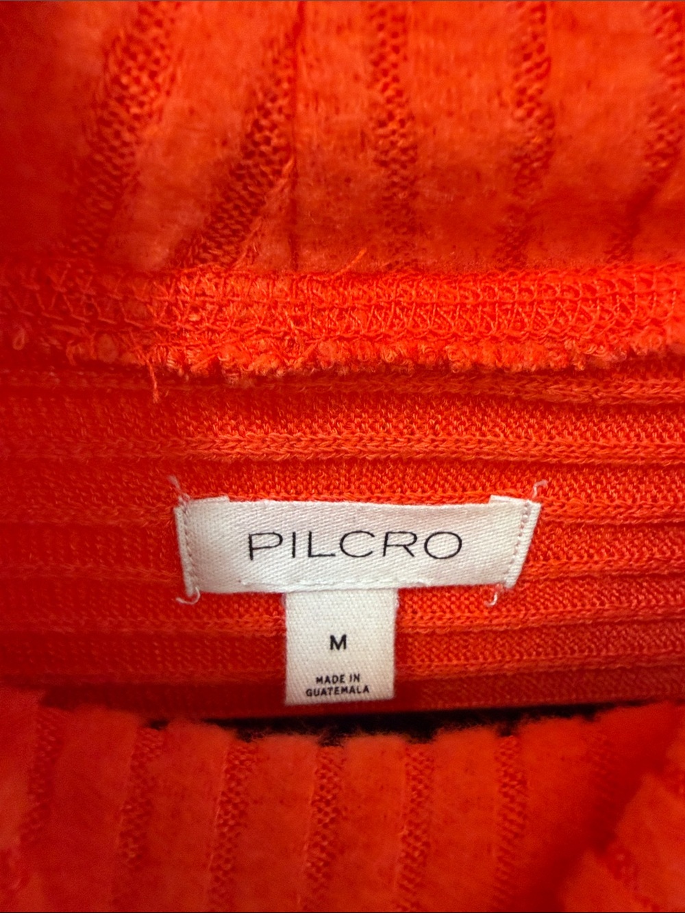 Pilcro Orange Ribbed Cowl Neck Sweater - Picture 5 of 5